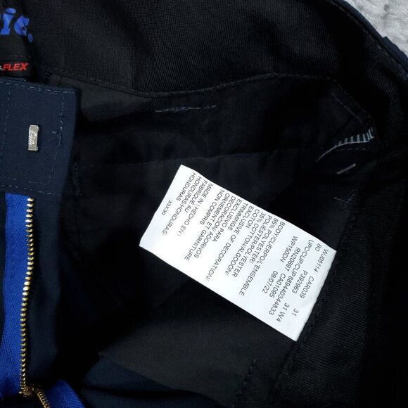 Dickies Slim Fit Tapered Twill Flex Dark Blue Work Pants Men's Size 33 x 30 - Picture 5 of 8